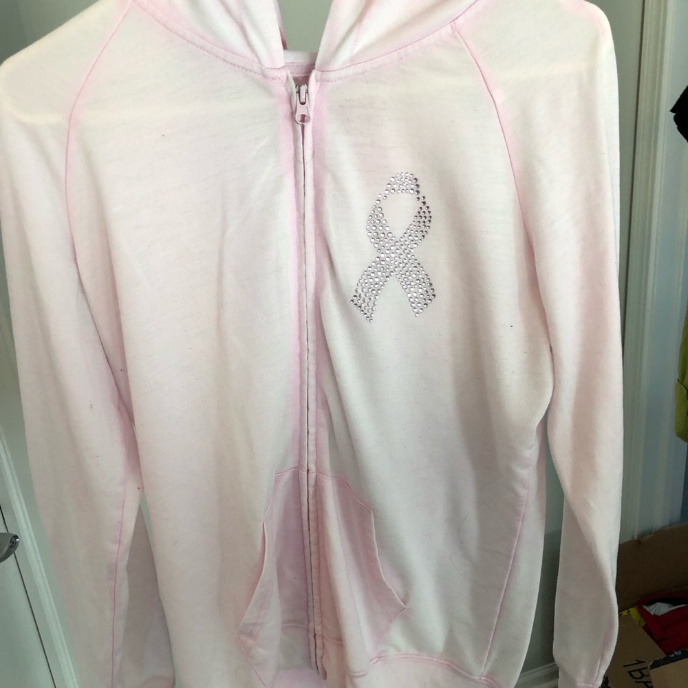 BREAST CANCER AWARENESS zip hoodie